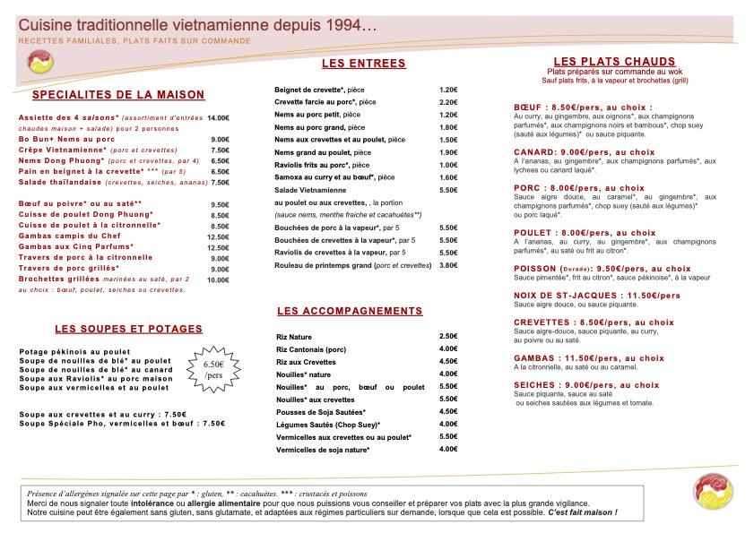Dong-Phuong - Menu Image 1