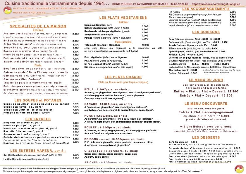 Dong-Phuong - Menu Image 2